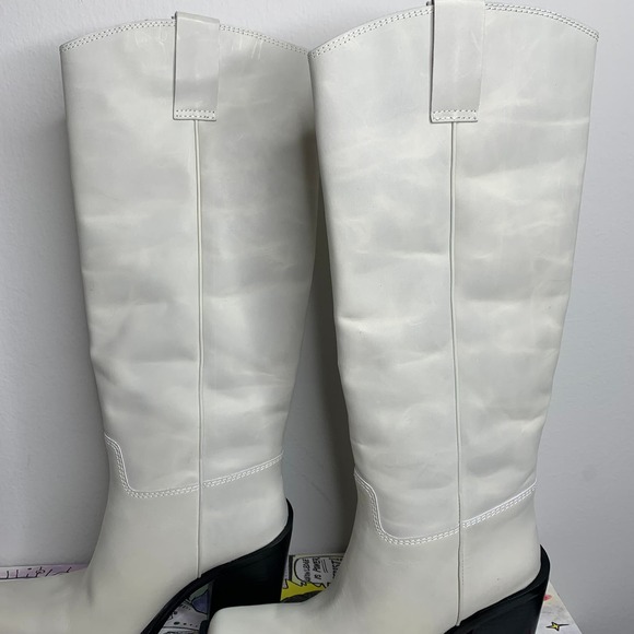 Jeffrey Campbell Verana Knee High Boot Ivory Women size 9 - Picture 13 of 16
